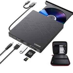 Brand New, ORIGBELIE External CD/DVD Reader and Burner